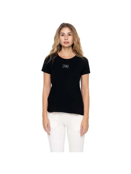 Scurt tricou Leone 1947 cu mâneci scurte negru