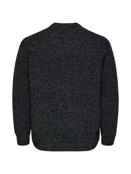 Pletený sveter Only & Sons čierna