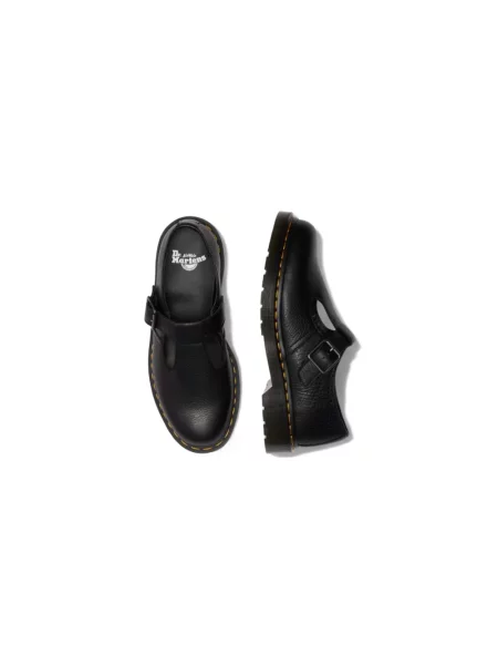 Półbuty Dr. Martens na płaskim obcasie czarne