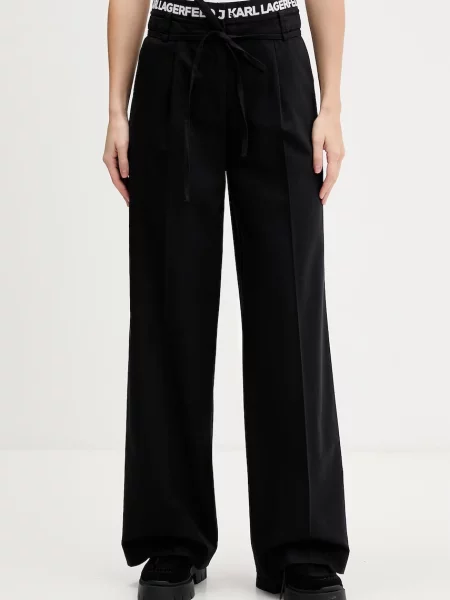 Karl Lagerfeld Jeans pantaloni de damă negru