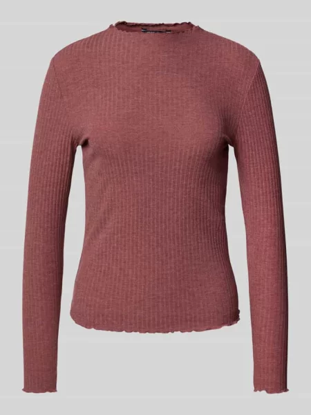 Bluzka o kroju slim fit z długim rękawem i dodatkiem model ‘LEMMA’ Only