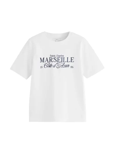 Next Tričko námořnická modř bílá