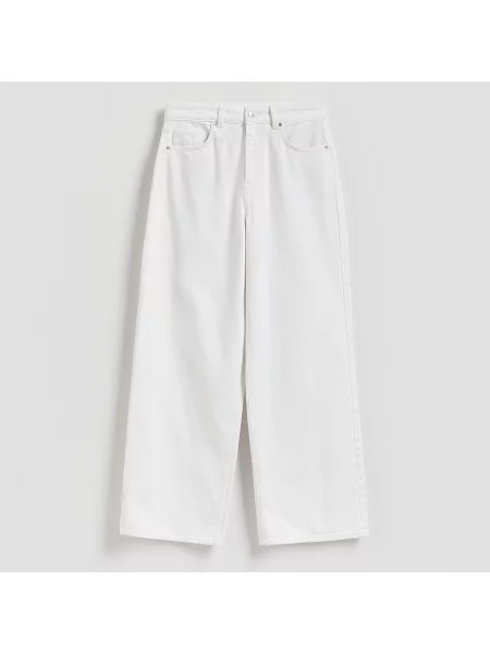 Reserved Wide leg farmer fehér