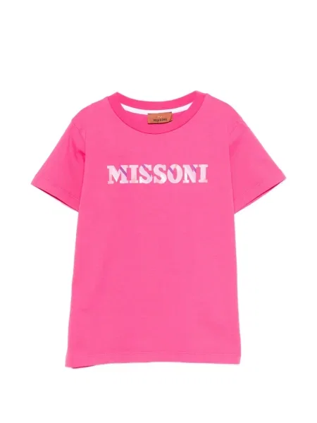 Koszulka dziecięca Missoni różowa