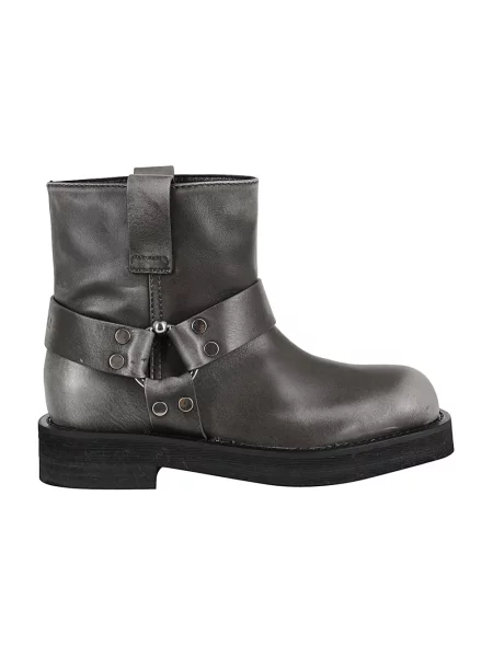 Buty do kostki 3juin skórzane szare
