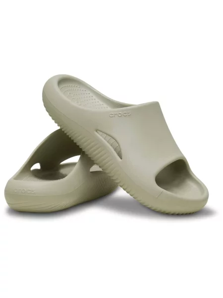Crocs Šľapky svetlosivá