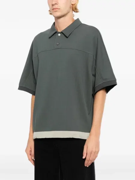Tricou polo System verde
