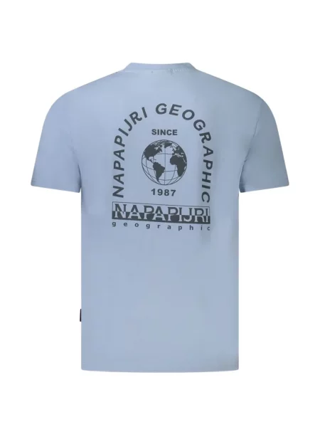 Tricou Napapijri cu imagine albastru