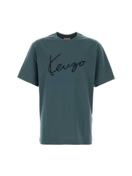Koszulka Kenzo klasyczna z logo niebieska