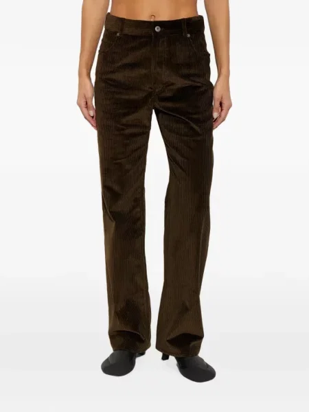 Pantaloni Loewe de catifea cord maro