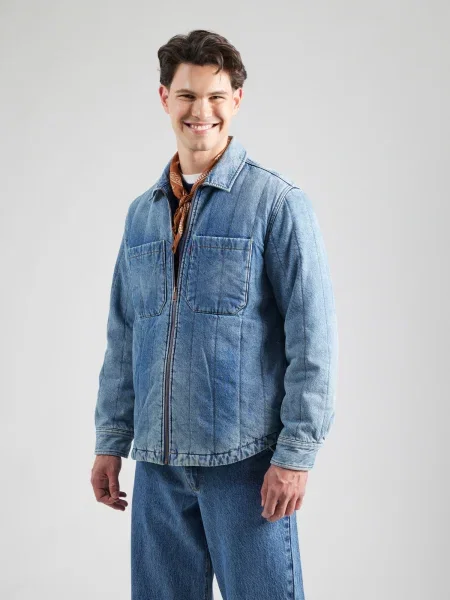 LEVI'S ® Prechodná bunda Kyren Overshirt denim modrá
