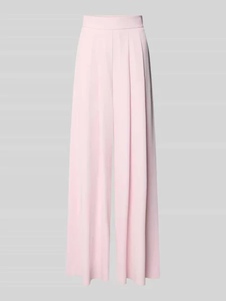 Spodnie materiałowe z francuskimi wpuszczanymi Rinascimento różowe