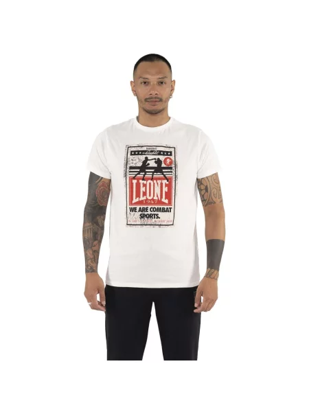 Scurt tricou Leone 1947 cu mâneci scurte alb