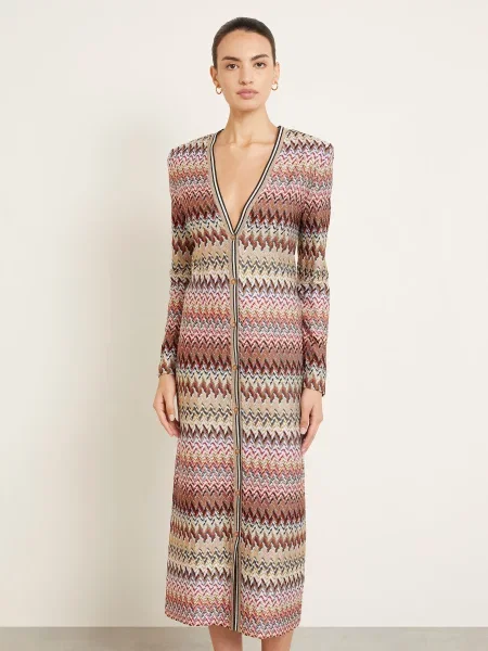 Missoni Kardigan pink biały
