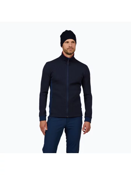 Мъжки скиорски суитшърт Rossignol Cieloalto Fleece Fz dark navy синьо