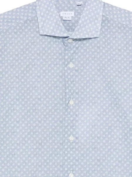 Květinová košile Orian s potiskem modrá