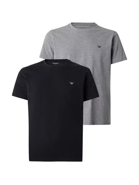Emporio Armani Tricou gri negru