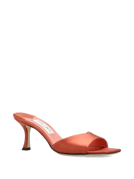 Sandale Jimmy Choo din satin portocaliu