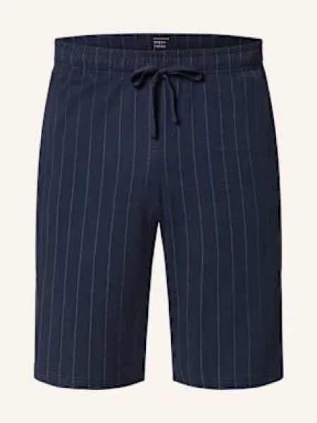 Schiesser Szorty Do Spania Mix+Relax blau niebieskie