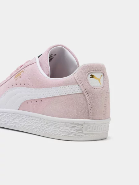 Замшевые классические кеды Puma розовые