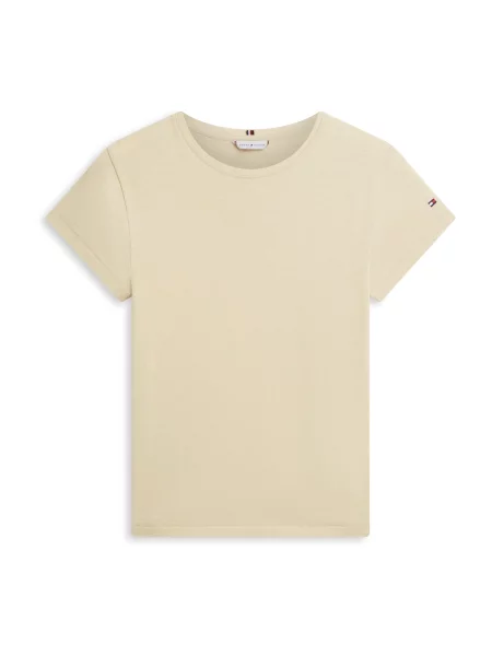 Tommy Hilfiger tricou basic pentru femei din bej