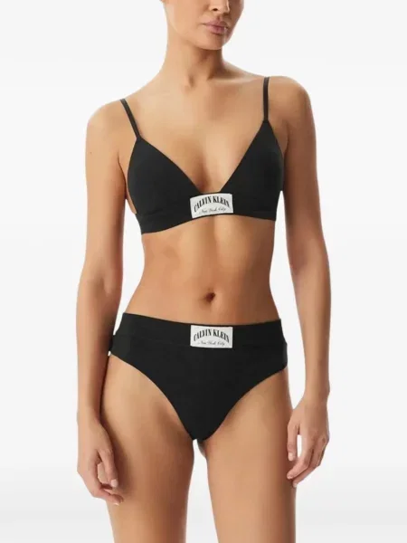Braletka Calvin Klein Underwear s autogramem černá