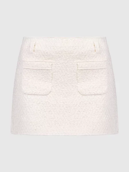 Твидовая юбка Philosophy Di Lorenzo Serafini белая