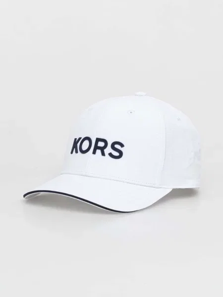 Czapka z daszkiem i napisem z logo model ‘RIPSTOP’ Michael Kors biała
