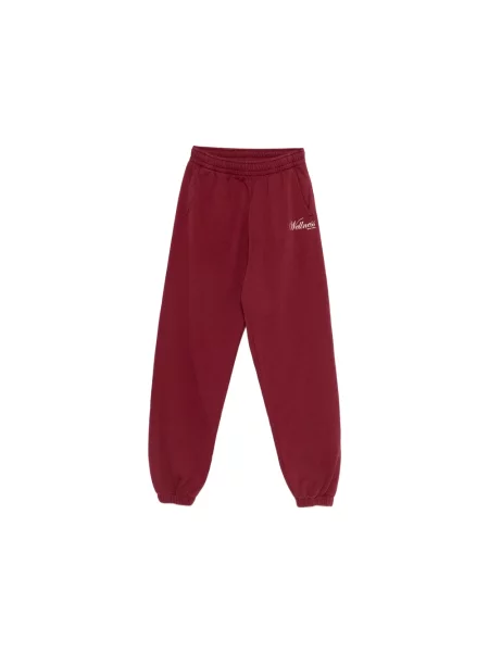 Spodnie dresowe Sporty And Rich klasyczne z logo czerwone