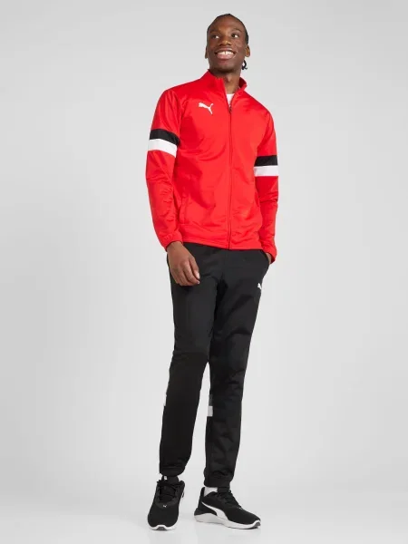 PUMA Costum de trening TeamRise roșu / negru alb