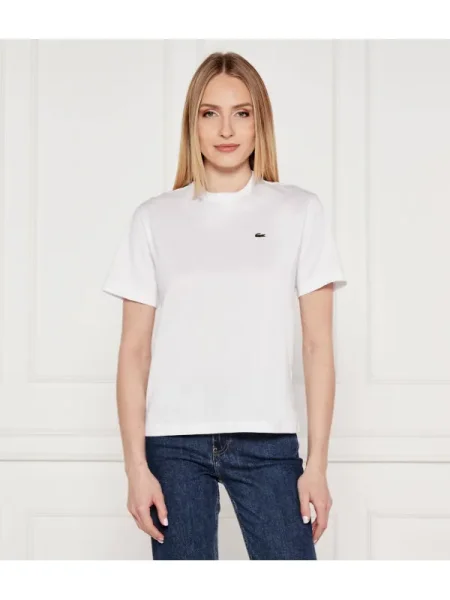 Lacoste Tricou | alb