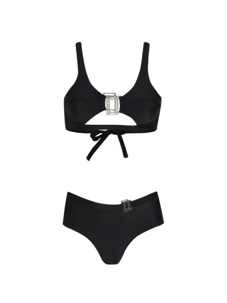 Slama bikini Amir Slama veze crna