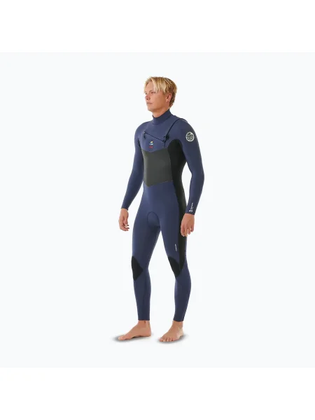 Мъжки неопренoв костюм за плуване Rip Curl Dawn Patrol Chest Zip dark navy синьо