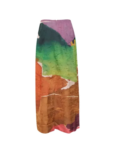 Fustă Ulla Johnson din satin portocaliu