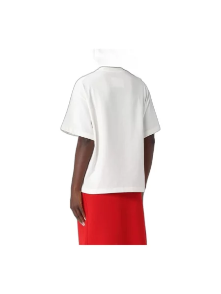 Koszulka Jil Sander z logo biała