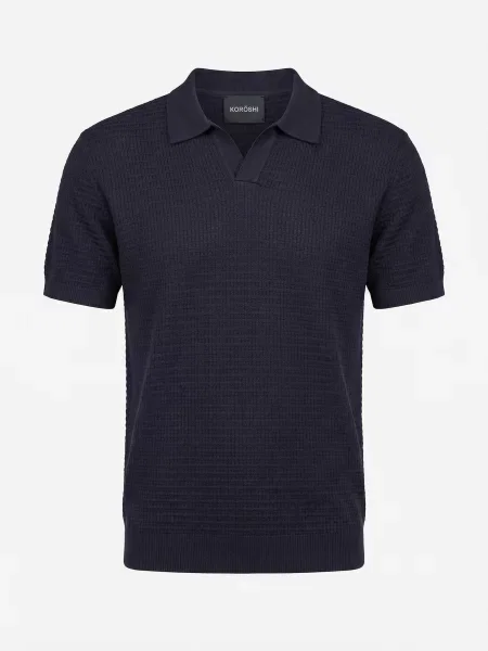 KOROSHI Tricou marin albastru