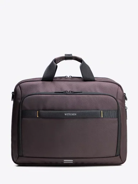 Torba z miejscem na laptopa brązowa