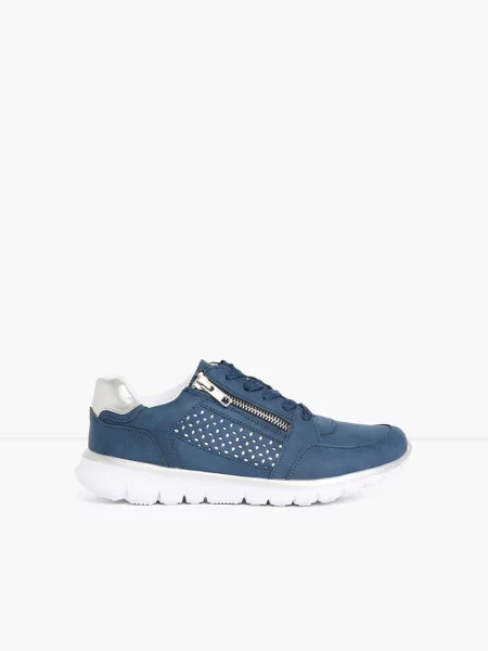 Sneakersy z zamkiem niebieskie