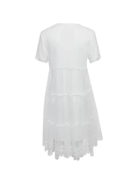 Rochie mini Alice + Olivia evazată alb