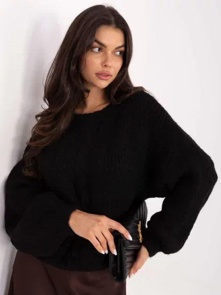Pulover Italy Moda negru