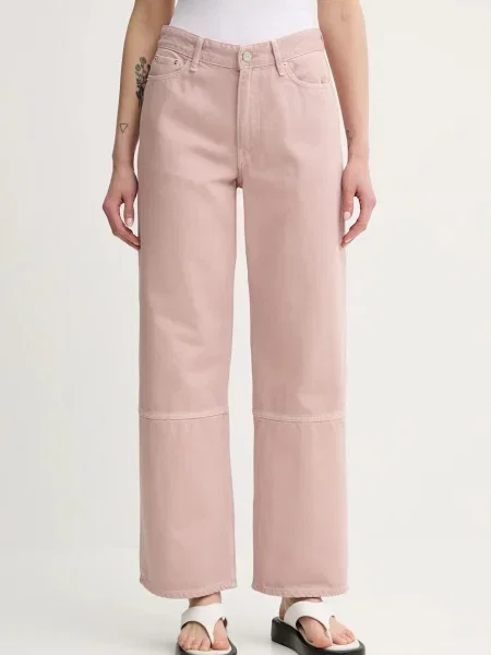 Won Hundred jeans high waist portocaliu