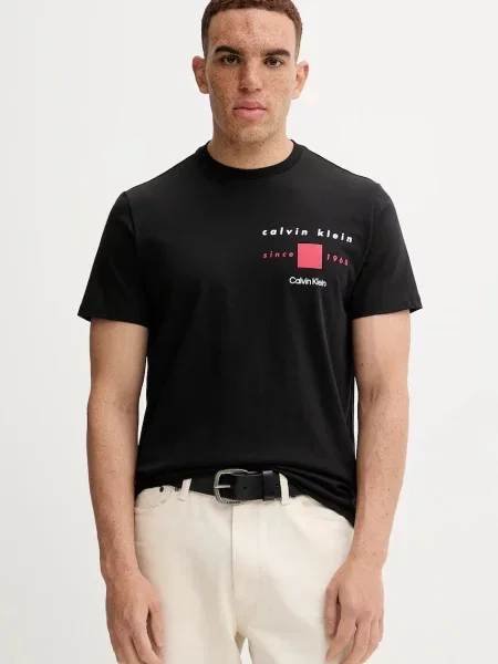 Tričko Calvin Klein s potiskem černá