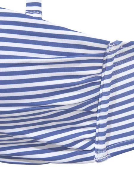 S.Oliver Costum de baie două piese albastru cobalt alb