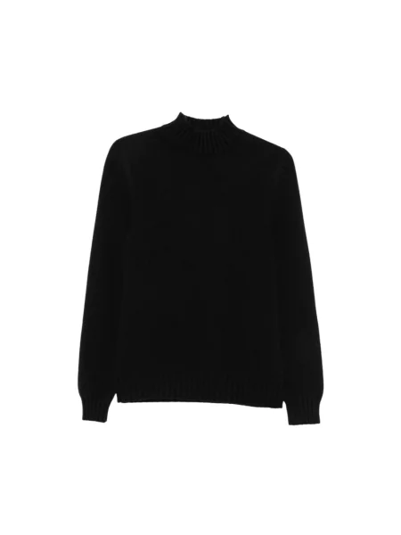 Sweter z golfem Fedeli wełniany czarny