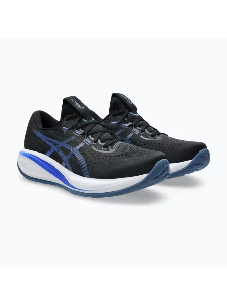 Încălțăminte de alergare pentru bărbați ASICS Gel-Cumulus 28 black/neon blue negru