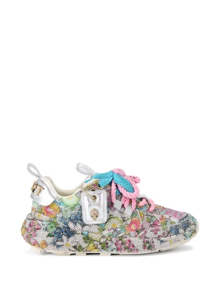 Sneakerși Kurt Geiger London cu paiete alb
