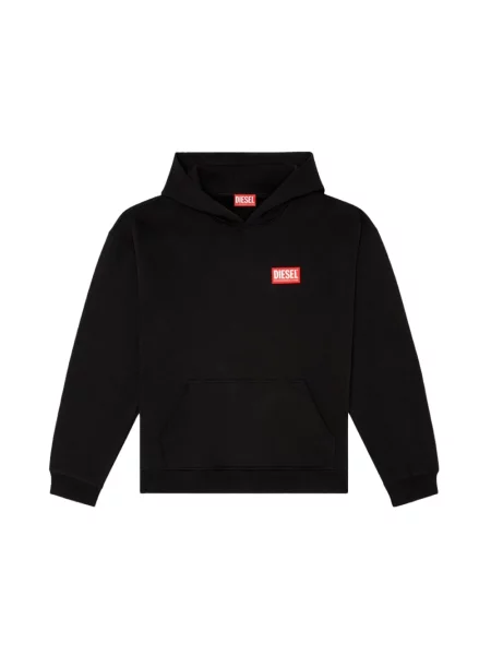 Bluza z kapturem Diesel czarna