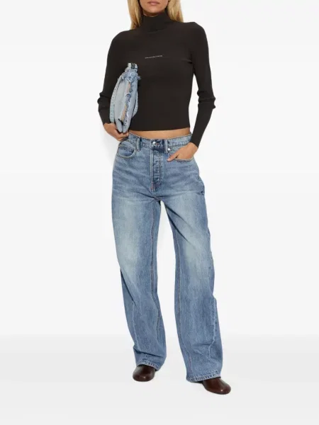 Pulover Alexander Wang cu imagine maro