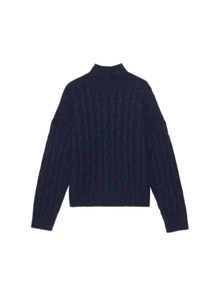 Sweter Ines De La Fressange Paris wełniany niebieski