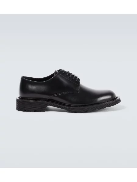 Pantofi derby Saint Laurent din piele negru